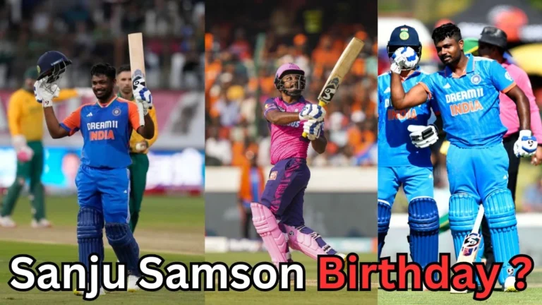 It seems like you're asking about Sanju Samson's birthday. Sanju Samson, the Indian cricketer, was born on November 11, 1994. It looks like you're celebrating his special day in the image you've shared!