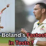 It seems you've uploaded an image with the title "Scott Boland’s Fastest Ball in Tests." The image includes pictures of Scott Boland, an Australian cricketer, with a text asking about his fastest ball in Test cricket. Would you like me to help with more information regarding Scott Boland's career or his fastest ball in Tests? Let me know how you'd like to proceed!
